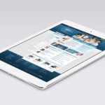 Isometric Ipad Air Silver Mockup Design