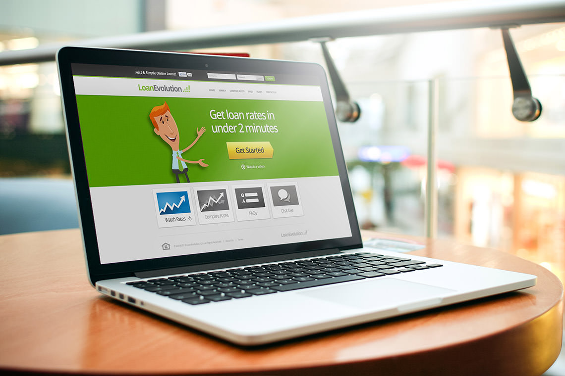 Loan Evolution Macbook Webdesign