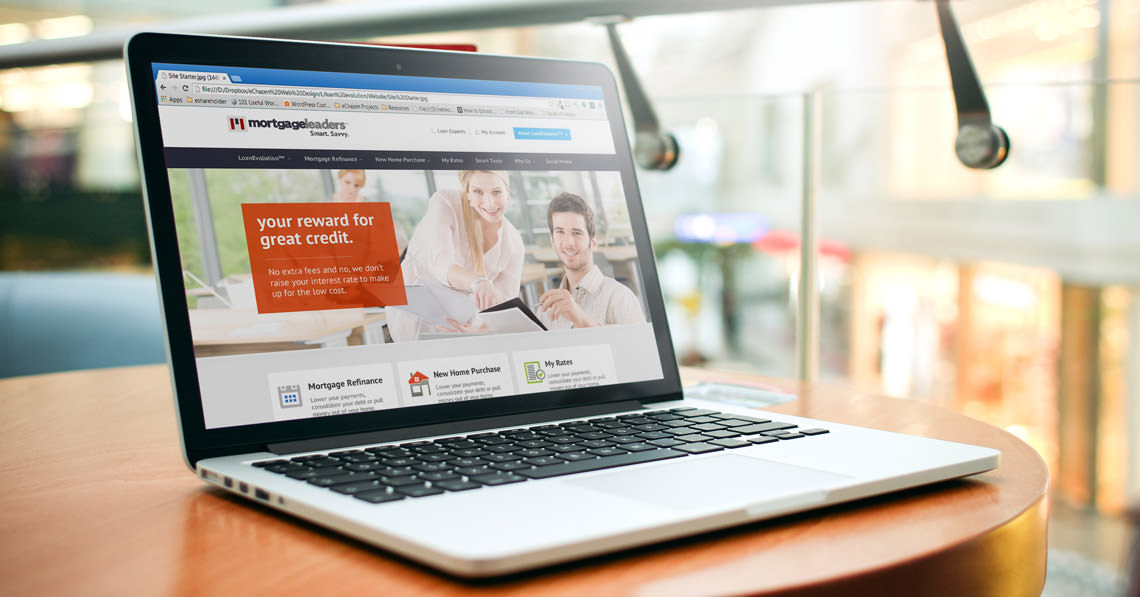 Loan Savvy Laptop Design Mockup